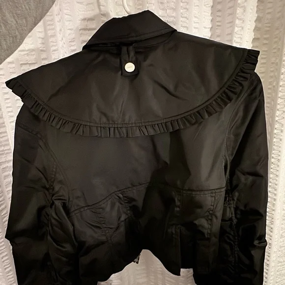 Ganni Black Ruffled Jacket - Picture 7 of 11